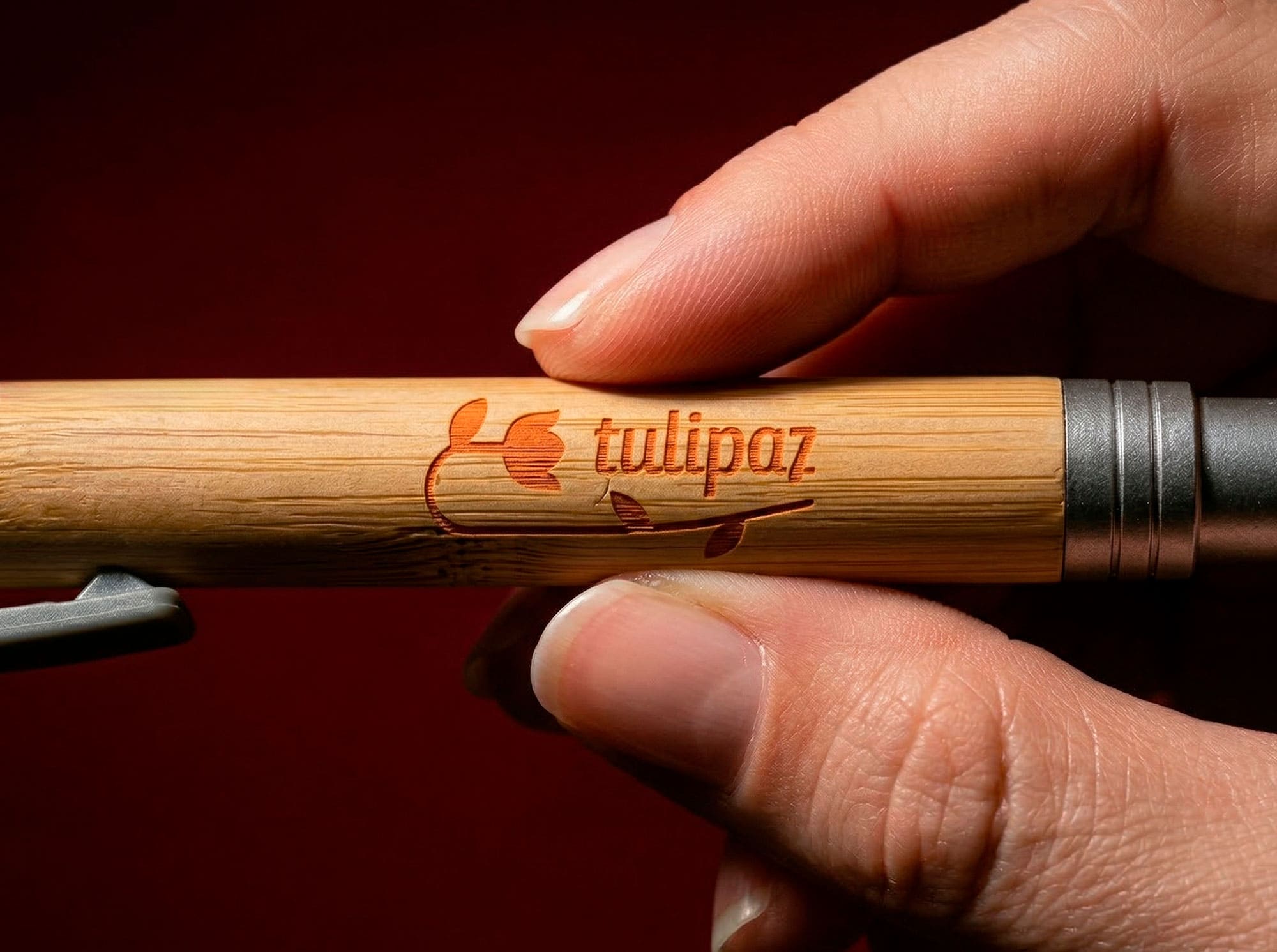 Caneta ecológica com gravação personalizada