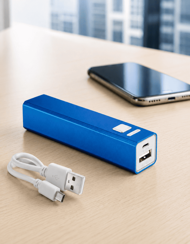 Abidjan Power Bank Alumínio 2200mAh