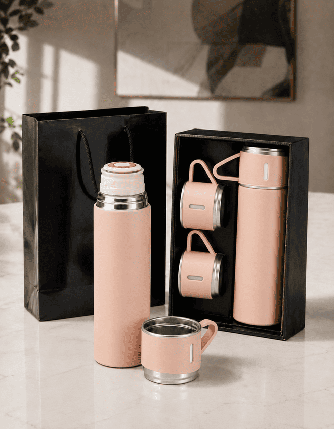 Kit Edimburgo Garrafa Térmica Xícara